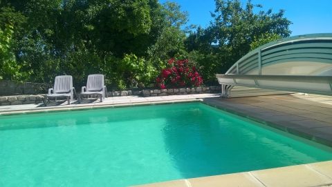 La piscine du Méthéré, gite de groupe Ardeche